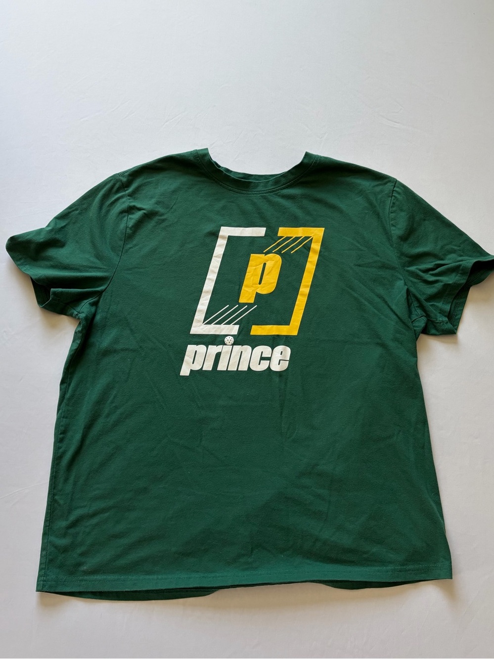 Prince Pickleball Men’s Green Short Sleeve Logo Tee Shirt